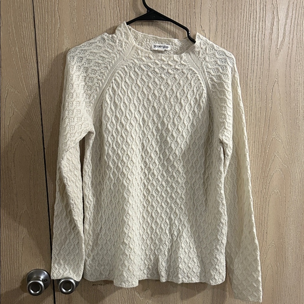 St. John's Bay Ivory Cable Knit Sweater